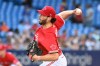 Toronto Blue Jays starting pitcher Thomas Hatch throws to a Tampa Bay Rays batter in the first inning of the second game in doubleheader American League baseball action in Toronto, Saturday, July 2, 2022. THE CANADIAN PRESS/Jon Blacker