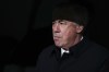 Real Madrid's head coach Carlo Ancelotti sits at the bench prior to Spanish La Liga soccer match between Real Madrid and Elche CF at the Santiago Bernabeu stadium in Madrid, Spain, Wednesday, Feb. 15, 2023. (AP Photo/Manu Fernandez)