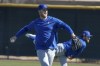 Chicago Cubs' Jameson Taillon throws during a spring training baseball workout Wednesday, Feb. 15, 2023, in Mesa. (AP Photo/Morry Gash)