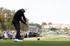 Tiger Woods hits from the ninth tee during the second round of the Genesis Invitational golf tournament at Riviera Country Club, Friday, Feb. 17, 2023, in the Pacific Palisades area of Los Angeles. (AP Photo/Ryan Kang)