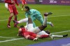 Bayern's goalkeeper Yann Sommer makes a save in front of Moenchengladbach's Manu Kone during the German Bundesliga soccer match between Borussia Moenchengladbach and Bayern Munich at the Borussia Park in Moenchengladbach, Germany, Saturday, Feb. 18, 2023. (AP Photo/Martin Meissner)