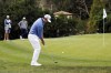 Patrick Cantlay chips onto the fifth green during the third round of the Genesis Invitational golf tournament at Riviera Country Club, Saturday, Feb. 18, 2023, in the Pacific Palisades area of Los Angeles. (AP Photo/Ryan Kang)