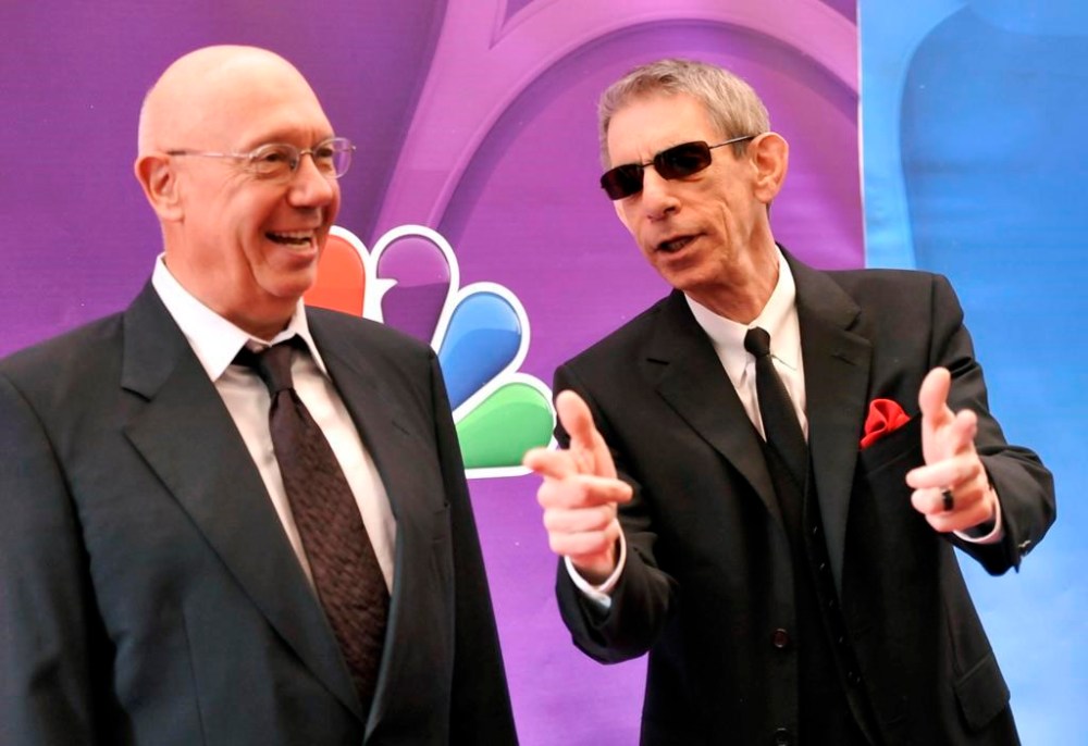 FILE - Actors Dann Florek, left, and Richard Belzer from
