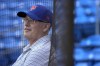 New York Mets owner Steve Cohen watches his team during spring training baseball practice Monday, Feb. 20, 2023, in Port St. Lucie, Fla. (AP Photo/Jeff Roberson)