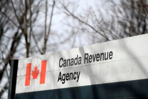 The Canada Revenue Agency sign outside the National Headquarters at the Connaught Building in Ottawa is seen on Monday, March 1, 2021. The Canada Revenue Agency kicked off its tax season this week by urging Canadians to file their taxes on time — and reminding them that they may be owed money. THE CANADIAN PRESS/Justin Tang