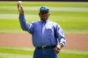 Baseball Hall of Famer Ferguson Jenkins throws out a ceremonial first pitch before a baseball game between Davenport, Iowa, and Bonney Lake, Wash., at the Little League World Series in South Williamsport, Pa., Saturday, Aug. 20, 2022.Jenkins will be honoured by his hometown with a new statue in Chatham-Kent, Ont. THE CANADIAN PRESS/AP-Gene J. Puskar