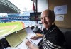 Toronto Blue Jays broadcaster Jerry Howarth overlooks the field from his broadcast booth before AL baseball action in Toronto on Saturday, June 17, 2017. A radio rightsholder's plan to return to pandemic-style remote coverage of Toronto Blue Jays road games is 