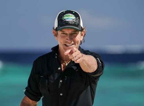 This image released by CBS shows Jeff Probst in the premiere episode of the 44th season of the reality competition series 