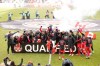 Canada players celebrate their win following second half CONCACAF World Cup soccer qualifying action against Jamaica, in Toronto on Sunday, March 27, 2022.&nbsp;Qualifying in the CONCACAF region for the 2026 World Cup will kick off in March 2024 with co-hosts Canada, the U.S. and Mexico watching from the sidelines. THE CANADIAN PRESS/Nathan Denette