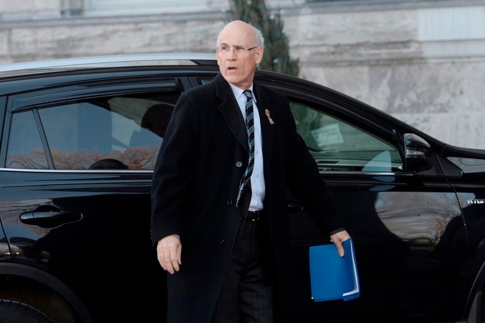 Clerk of the Privy Council Michael Wernick arrives for a swearing in ceremony at Rideau Hall in Ottawa on Monday, March 18, 2019. A former top public servant and a prominent national security researcher say Canada can look to Australia for ideas on better handling the threat of foreign interference.THE CANADIAN PRESS/Adrian Wyld