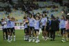 Players of Ecuador's Independiente del Valle celebrate beating Brazil's Flamengo in the penalty shootout of the Recopa Sudamericana final soccer match at Maracana stadium, in Rio de Janeiro, Brazil, Tuesday, Feb. 28, 2023. (AP Photo/Bruna Prado)