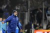 Marseille's head coach Igor Tudor reacts during the French League One soccer match between Marseille and Paris Saint-Germain at the Velodrome stadium in Marseille, southern France, Sunday, Feb. 26, 2023. (AP Photo/Daniel Cole)