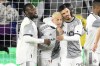 Toronto FC midfielder Federico Bernardeschi, center, celebrates after his goal with forward Ayo Akinola, left, and defender Raoul Petretta, right, during the second half of an MLS soccer match against D.C. United, in Washington, Saturday, Feb. 25, 2023. Two teams at different ends of last-minute comebacks in their MLS season openers last weekend meet at Mercedes-Benz Stadium on Saturday. THE CANADIAN PRESS.AP-Nick Wass