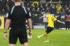 Dortmund's Marco Reus scores a penalty, the opening goal, during the German Bundesliga soccer match between Borussia Dortmund and RB Leipzig in Dortmund, Germany, Friday, March 3, 2023. (AP Photo/Martin Meissner)