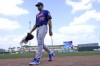 New York Mets starting pitcher Justin Verlander walks to the dugout before a spring training baseball game against the Miami Marlins, Saturday, March 4, 2023, in Jupiter, Fla. (AP Photo/Lynne Sladky)