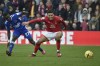 Nottingham Forest's Brennan Johnson, right vies for the ball with Everton's Idrissa Gueye during the English Premier League soccer match between Nottingham Forest and Everton at The City Ground in Nottingham, England, Sunday, March 5, 2023. (AP Photo/Rui Vieira)