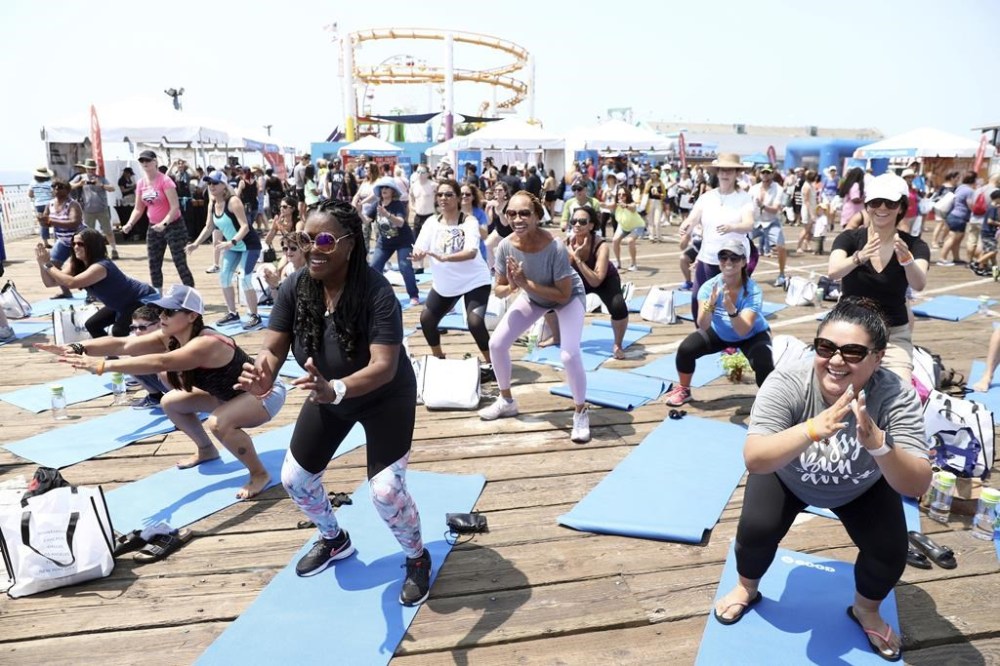 IMAGE DISTRIBUTED FOR WEIGHT WATCHERS - At a WW GOOD wellness festival powered by Weight Watchers