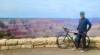 Photos supplied by Steve Lyons
                                Former Free Press sports editor Steve Lyons enjoying retirement and the scenery on his bike at Grand Canyon.