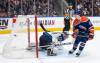 THE CANADIAN PRESS/Jason Franson
                                Edmonton Oilers’ Kailer Yamamoto scores on Winnipeg Jets goalie Connor Hellebuyck during the second period in Edmonton on Friday.