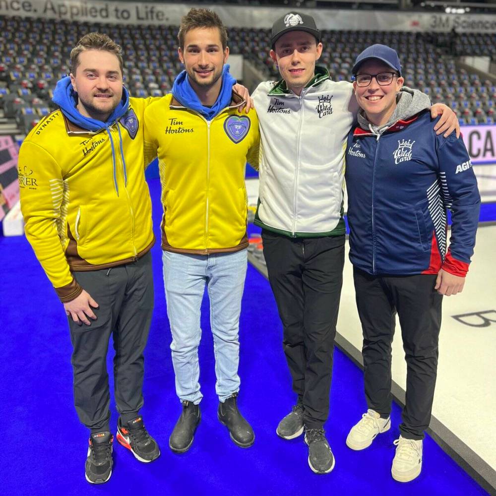 From left: Matt Dunstone, Colton Lott, Kyle Doering, Rob Gordon. (Danielle Inglis / Curling Canada)