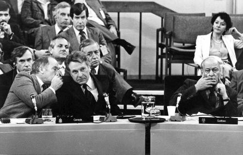 THE CANADIAN PRESS
                                Jack Austin, a former federal Liberal policy adviser, chief of staff to prime minister Pierre Trudeau and senator, speaks in the Canadian Senate in December 1981 arguing for Indigenous rights to be clearly entrenched in the Constitution as it was patriated from Britain.