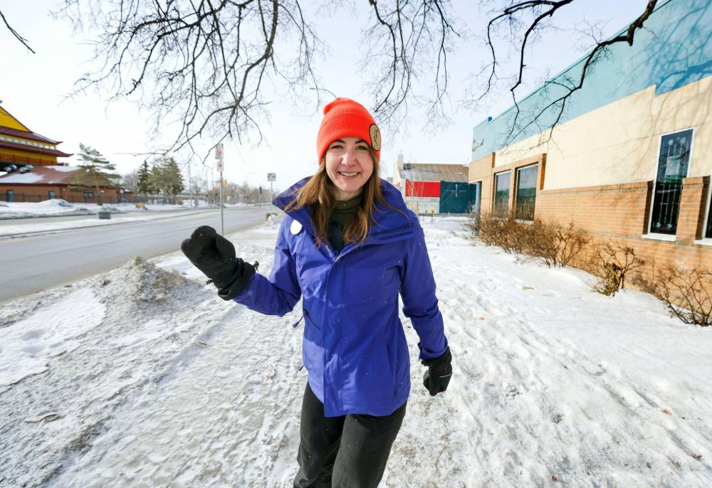RUTH BONNEVILLE / WINNIPEG FREE PRESS
Alice Ramsay has participated in all three years of Main Street Project’s Into the Cold fundraiser.