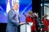 MIKAELA MACKENZIE / WINNIPEG FREE PRESS
                                CFL commissioner Randy Ambrosie spoke of adding a 10th team to the three-down loop during his media conference Tuesday in Winnipeg.