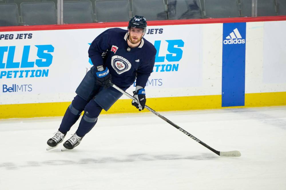 Pierre-Luc Dubois is fifth on the team in scoring with 24 goals and 32 assists in 63 games. (Mike Deal / Winnipeg Free Press files)