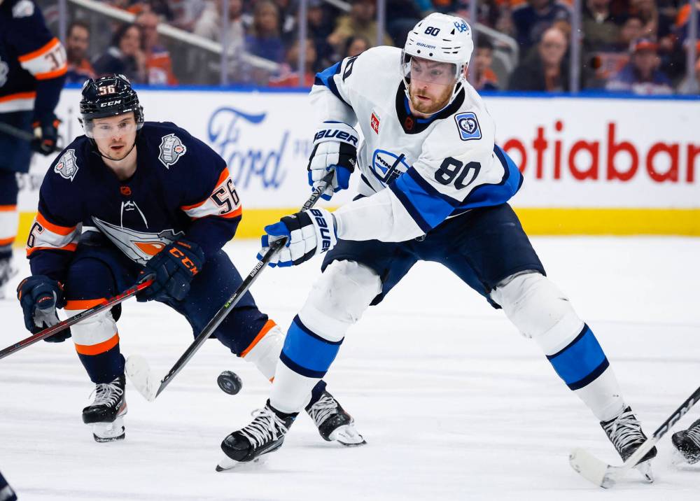 The Jets went 3-4-1 over the eight games Dubois was sidelined. (Jeff McIntosh / The Canadian Press files)