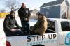BROOK JONES / WINNIPEG FREE PRESSS
                                Inner City Youth Alive general manager Andrew Braun (from left) and ICYA director of social enterprise Anthony Ho are with Step Up participant Charlie Chamakese at the Magnus Avenue lot where a duplex will be built.