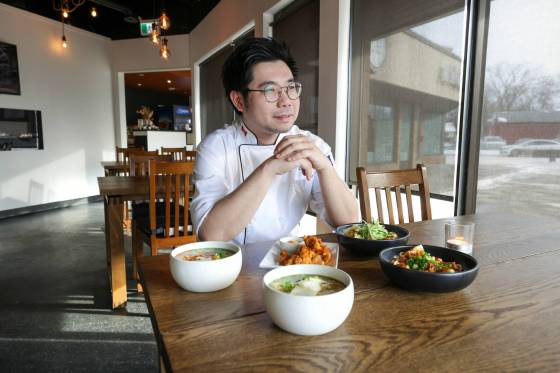 Louie Lui opened Aroma Bistro in 2019. (Ruth Bonneville / Winnipeg Free Press)