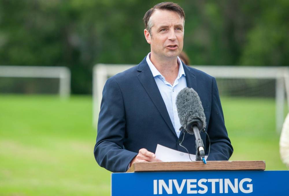 ETHAN CAIRNS / FREE PRESS FILES
                                “Our government recognizes the importance of water and wastewater treatment projects and how they strengthen the quality of life for local citizens by ensuring safe, secure drinking water, and environmentally sound wastewater management,” said Andrew Smith.