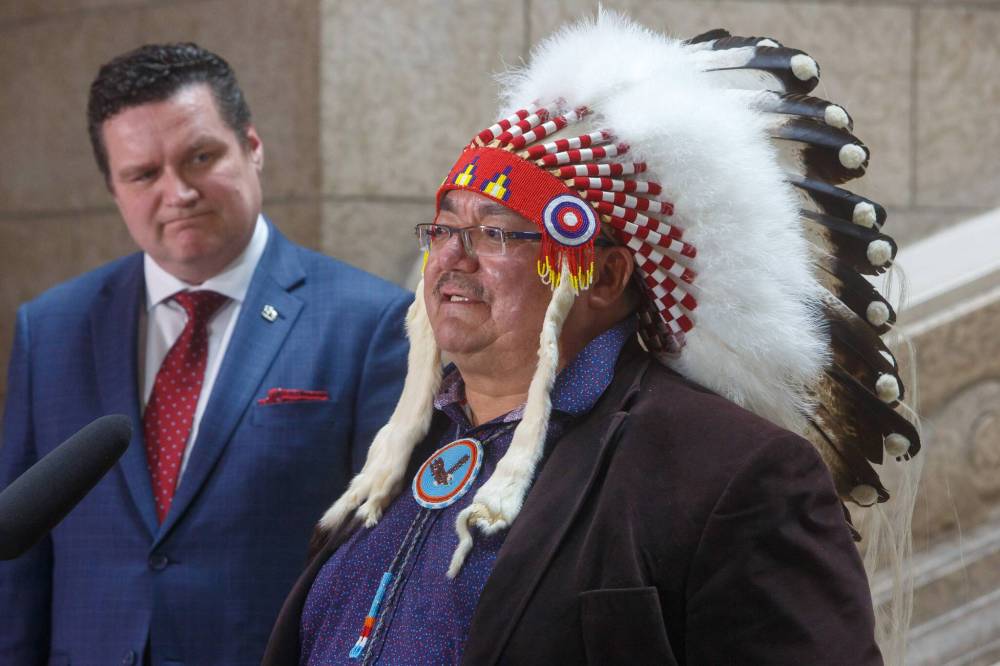 MIKE DEAL / WINNIPEG FREE PRESS FILES
In a letter to band members, Chief Glenn Hudson and councillors say they are directing the Manitoba First Nation’s lawyer to talk to PricewaterhouseCoopers Inc., in order to resolve a multimillion-dollar dispute about loans owed to Bridging Finance Inc.