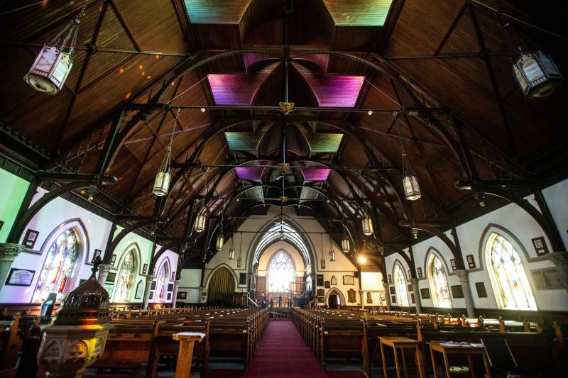 MIKAELA MACKENZIE / WINNIPEG FREE PRESS
Holy Trinity Anglican Church’s design is a remarkably well-preserved example of the Gothic Revival style, also called Neo-Gothic.