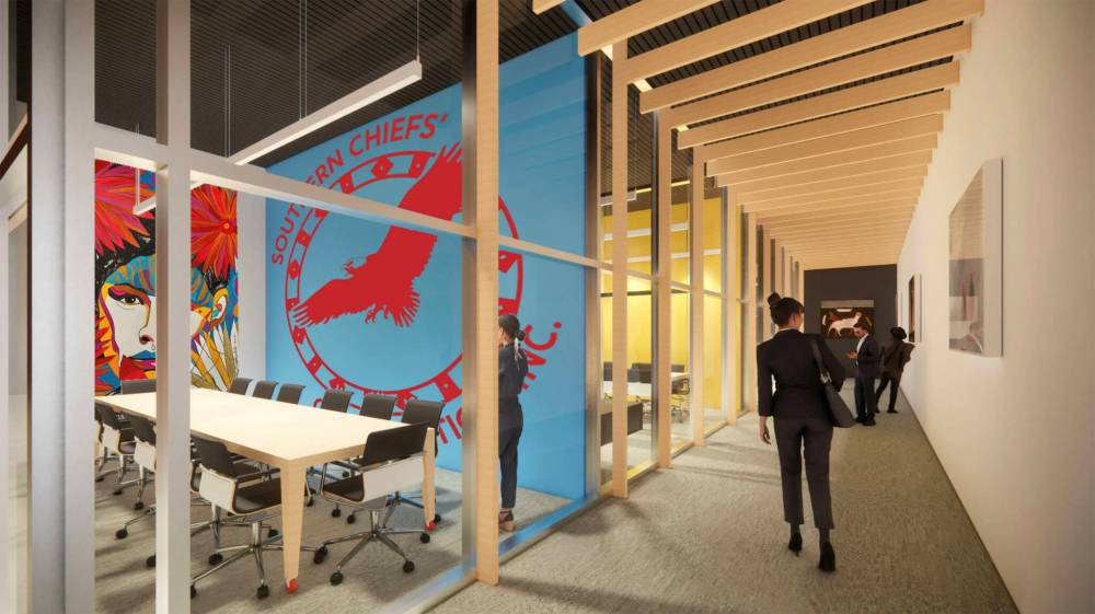 SUPPLIED RENDERING
The redevelopment of the Hudson's Bay building downtown includes plans to make the former department store the site of the Governance House for the Southern chiefs.