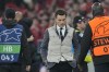 Brugge's head coach Scott Parker gestures at the end of the Champions League, round of 16, second leg soccer match between Benfica and Club Brugge at the Luz stadium in Lisbon, Portugal, Tuesday, March 7, 2023. Benfica won 5-1. (AP Photo/Armando Franca)