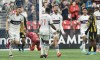 Vancouver Whitecaps FC's Tristan Blackmon (right) celebrates with teammates Ranko Veselinovic (left) and Cristian Dajome after scoring a goal against Real Espana during first half CONCACAF Champions League soccer action in Vancouver, B.C., Wednesday, March 8, 2023. THE CANADIAN PRESS/Rich Lam