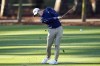 Collin Morikawa hits from the 15th fairway during the second round of the Players Championship golf tournament Saturday, March 11, 2023, in Ponte Vedra Beach, Fla. (AP Photo/Eric Gay)