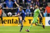 FC Cincinnati defender Nick Hagglund (4) clears the ball against Seattle Sounders' Cristian Roldan (7) during the second half of an MLS soccer match Saturday, March 11, 2023, in Cincinnati. (AP Photo/Jeff Dean)