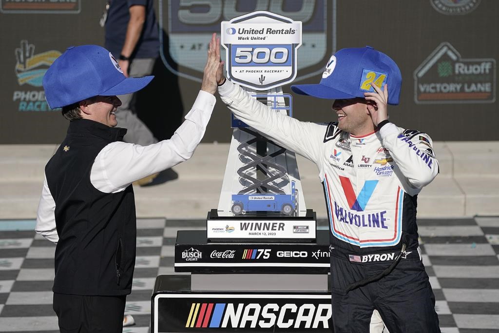 Byron emerges as another star in Hendrick’s deep lineup – Winnipeg Free