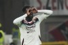 Salernitana's Boulaye Dia celebrates after scoring his side's first goal during a Serie A soccer match between AC Milan and Salernitana at the San Siro stadium in Milan, Italy, Monday, March 13, 2023. (AP Photo/Luca Bruno)