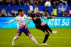 Orlando City forward Facundo Torres (17) and CF Montreal midfielder Samuel Piette (6) vie for control of the ball during first half MLS soccer action in Montreal, Sunday, Oct. 16, 2022. Major League Soccer club CF Montreal has named defensive midfielder Samuel Piette as captain for the 2023 season. THE CANADIAN PRESS/Paul Chiasson