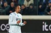 Empoli's Tyronne Ebuehi celebrates after scoring to 0-1 during the Serie A soccer match between Atalanta BC and FC Empoli at the Gewiss stadium in Bergamo, Italy, Friday March 17, 2023. (Spada/LaPresse via AP)