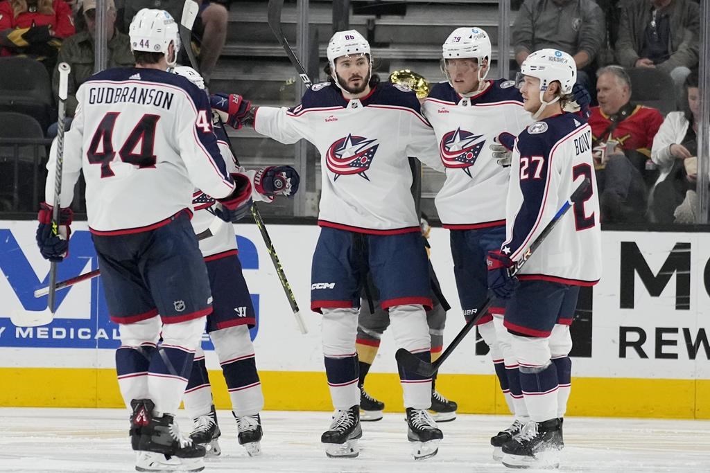 Eichel’s hat trick leads Golden Knights past Columbus 72 Winnipeg