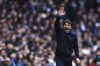 Tottenham's head coach Antonio Conte gives instructions to his players during the English Premier League soccer match between Tottenham Hotspur and Nottingham Forest, at the Tottenham Hotspur stadium in London, Saturday, March 11, 2023. (AP Photo/Leila Coker)