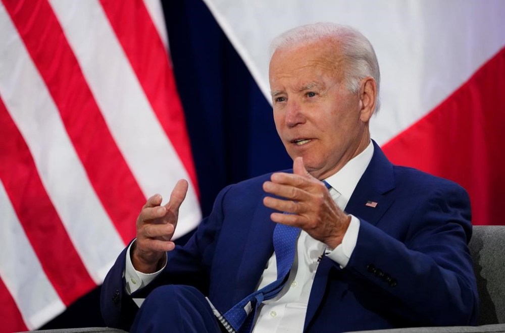 U.S. President Joe Biden speaks during a meeting with Prime Minister Justin Trudeau, not shown, at the Summit of the Americas, in Los Angeles, Calif., Thursday, June 9, 2022. THE CANADIAN PRESS/Sean Kilpatrick