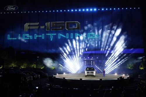 FILE - Ford's Chief Executive Engineer Linda Zhang unveils the Ford F-150 Lightning on May 19, 2021, in Dearborn, Mich. Ford Motor Co. announced Thursday, March 23, 2023, that their electric vehicle business has lost $3 billion before taxes during the past two years and will lose a similar amount this year as the company invests heavily in the new technology. (AP Photo/Carlos Osorio, File)