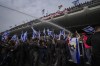Israeli police use water cannon to disperse Israelis protest against plans by Prime Minister Benjamin Netanyahu's government to overhaul the judicial system in Tel Aviv, Israel, Thursday, March 23, 2023. (AP Photo/Ohad Zwigenberg)