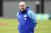 Scotland soccer manager Steve Clarke attends a training session at Lesser Hampden, Glasgow, Scotland, Friday March 24, 2023, ahead of their Euro 2024 qualifying match against Cyprus on Saturday. (Jane Barlow/PA via AP)
