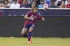FILE - U.S. defender Carson Pickett plays against Colombia during the first half of an international friendly soccer match Tuesday, June 28, 2022, in Sandy, Utah. There was a time earlier in her soccer career that Carson Pickett didn't want to draw attention to her limb difference or even talk about it. Pickett has since become more comfortable with what makes her both unique and a role model for others like her. (AP Photo/Rick Bowmer, File)